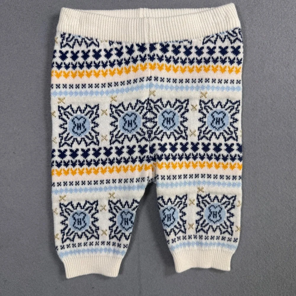 Wizarding World Christmas At Hogwarts Knit Set Unisex Baby 0-3M Cream Fair Isle